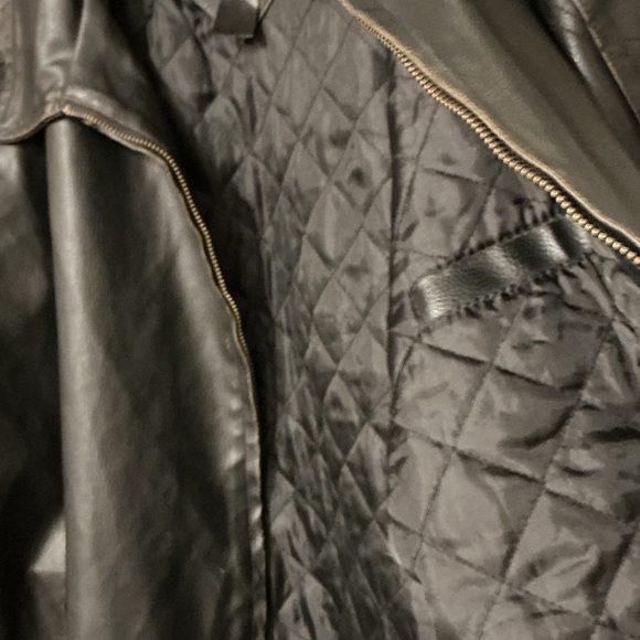 Men’s Arizona Jean Company Black Leather Jacket - Picture 3 of 5